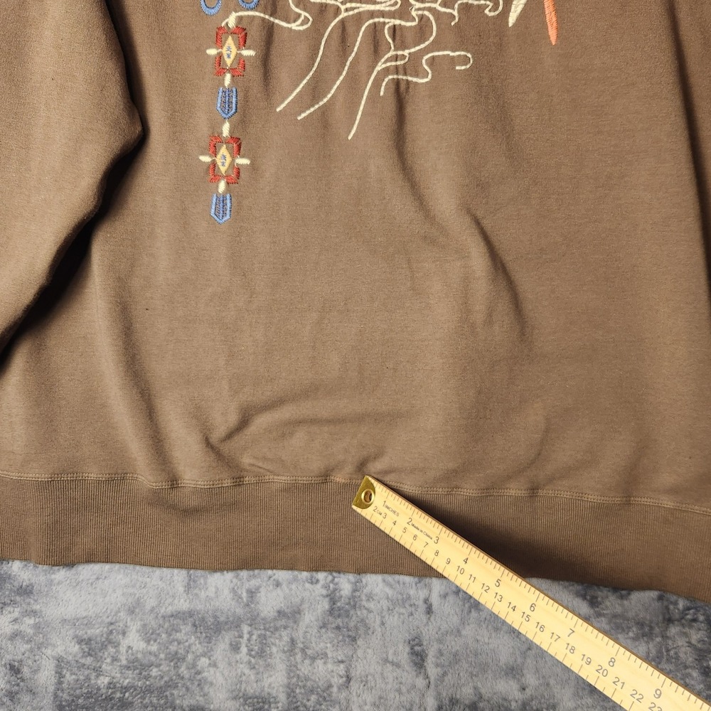 Johnny Was Dreamer Embroidered Sweatshirt XXL Floral Butterfly Pullover Top - Picture 11 of 12